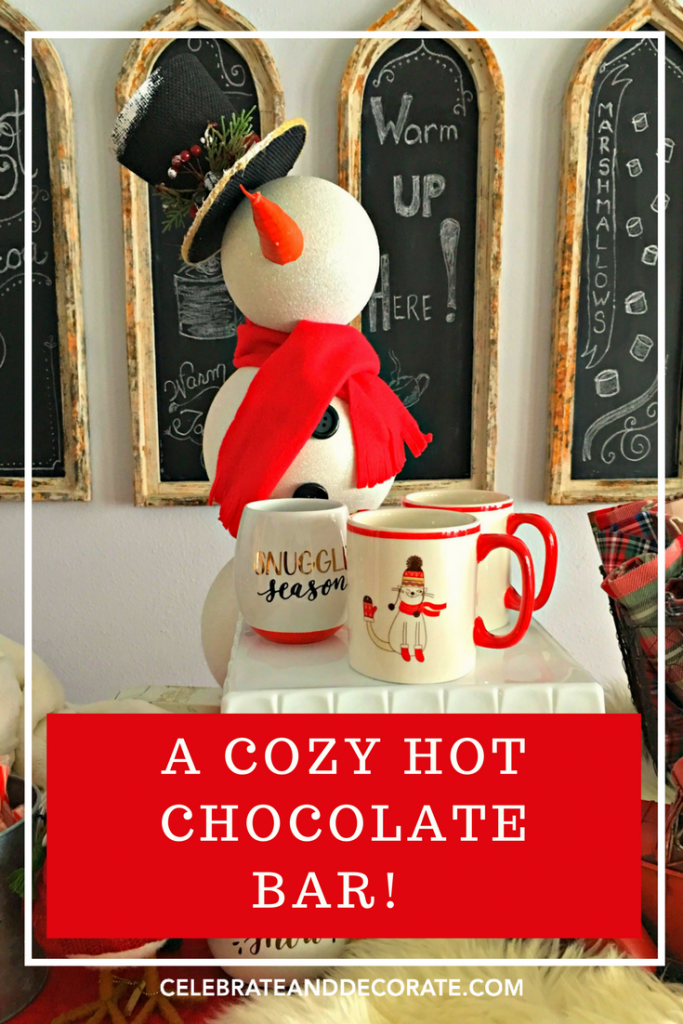 SET A HOT CHOCOLATE BAR FOR WINTER ENTERTAINING!  