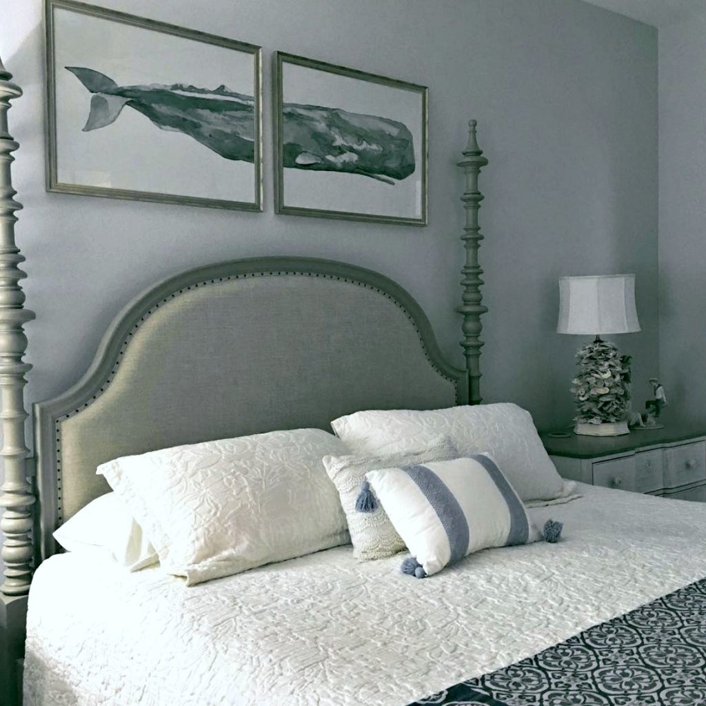 Coastal cottage master bedroom