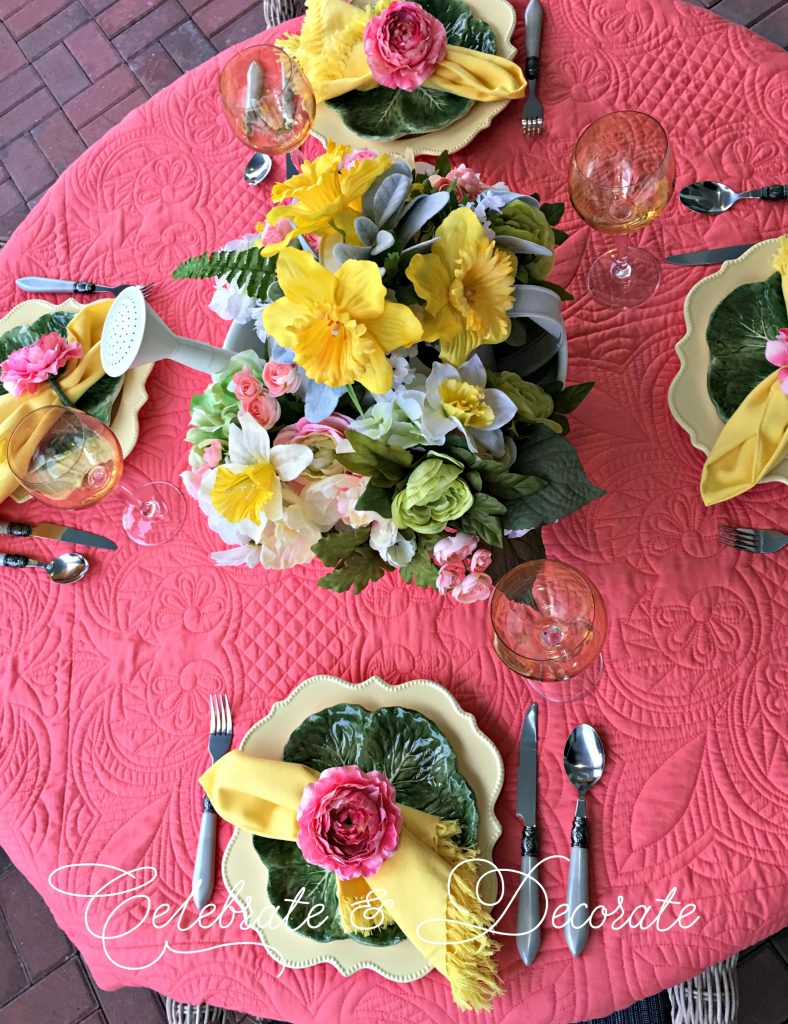 Celebrating spring with a colorful tablescape