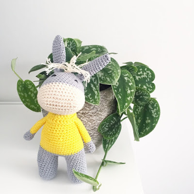 Cute little crocheted donkey
