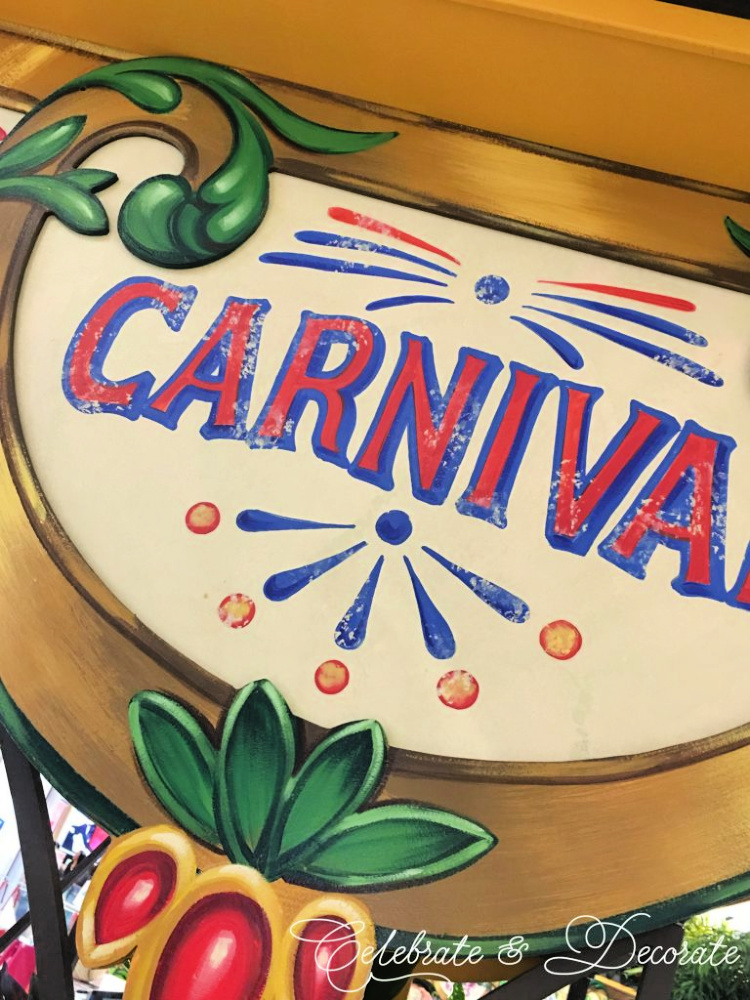 Carnival sign from the 2017 Macy's Flower Show