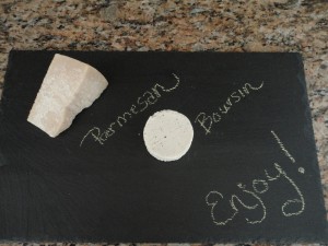 Slate cheeseboard, cheese tray, cheese board, parmesan, boursin, wine and cheese