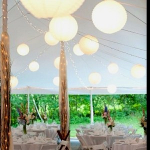 tent decor for a party, decorate a tent for a wedding, hiding the poles in a tent