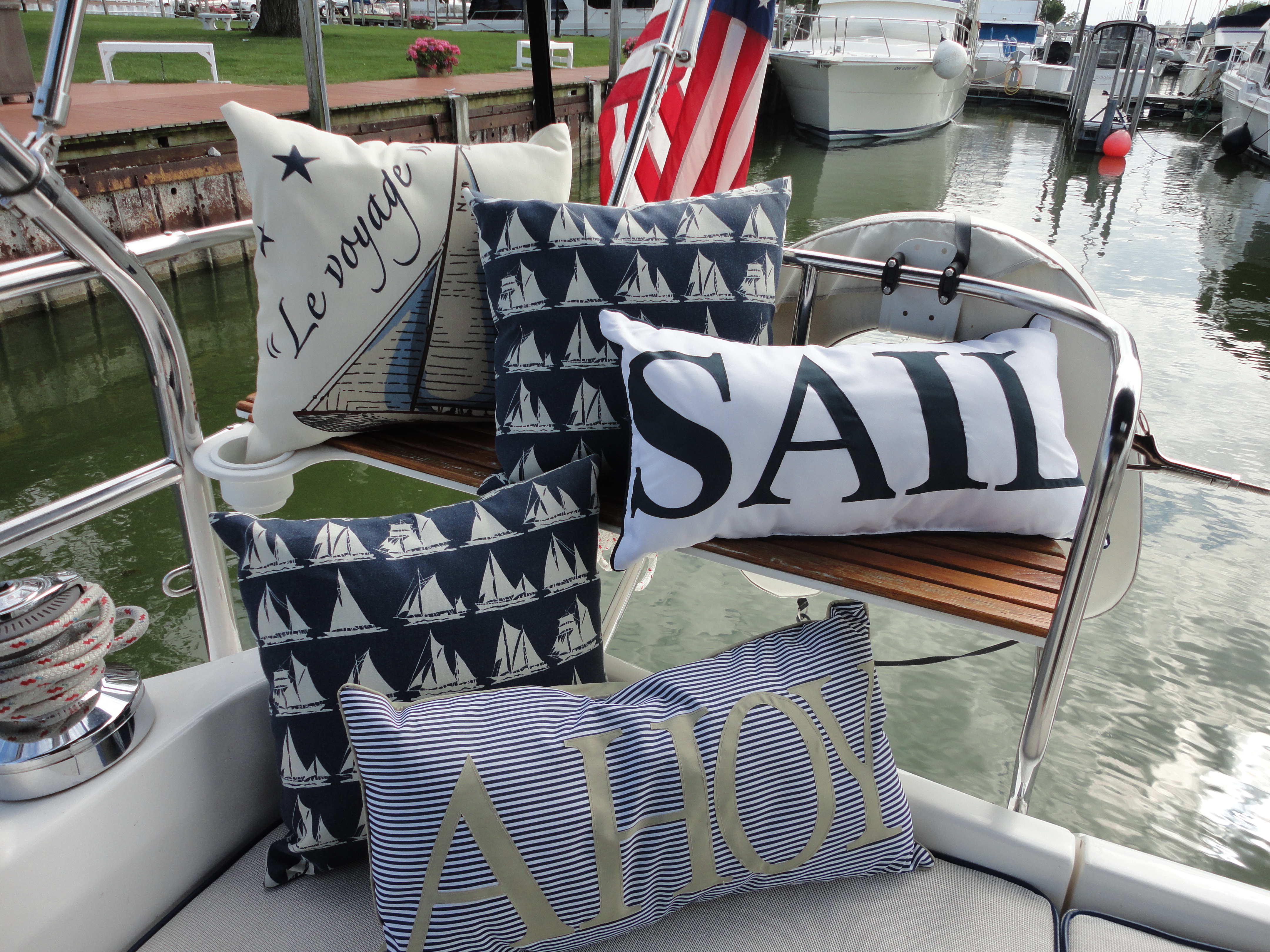 Sailboat pillow pictures