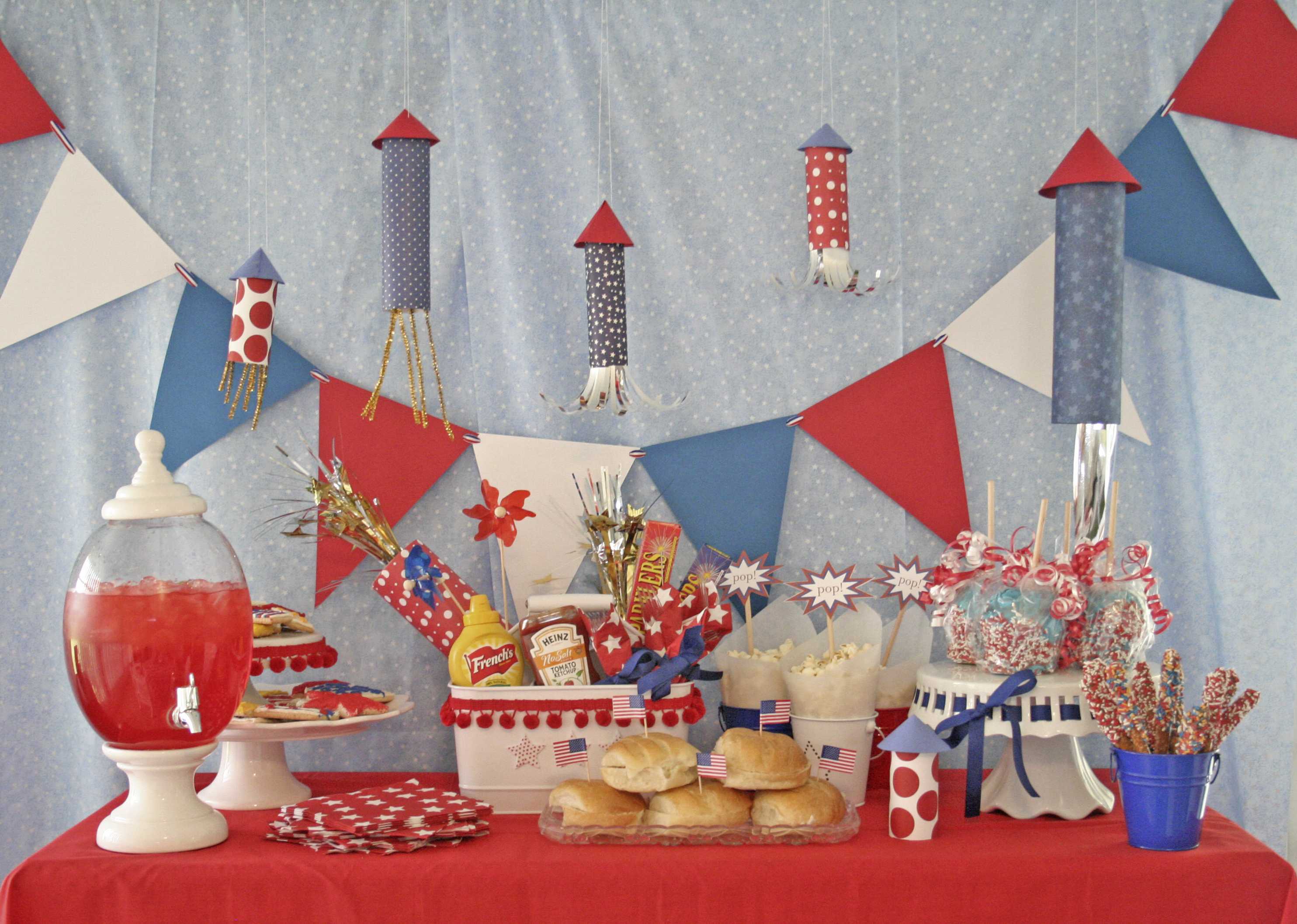 Celebrate and Decorate Fourth of July Party Backdrop