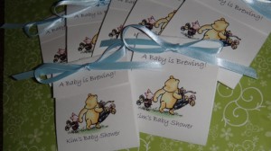 Winnie the Pooh, Winnie, Pooh bear, baby shower invitations, tea invitations