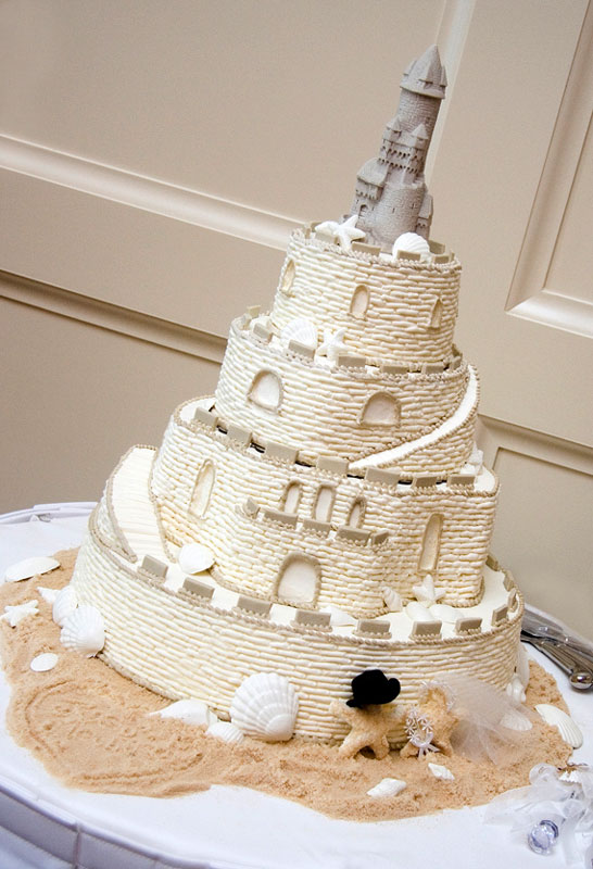 Beautiful Sand Castle Cake