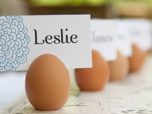 Real Egg Place card holders perfect for Easter