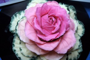 Cabbage flower cupcake