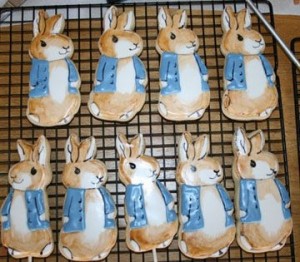 Peter rabbit cut out cookies