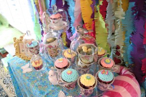 Alice in Wonderland Baby Shower - Cupcake Display