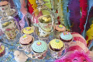 Alice in Wonderland Baby Shower Cupcakes