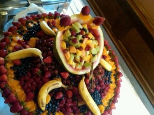Lovely fruit display for a Sunday Brunch