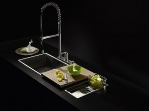 modern stainless steel kitchen sink