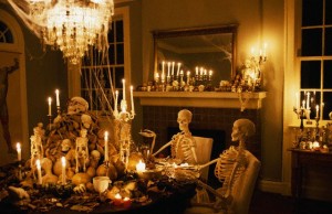 Halloween skeleton decor