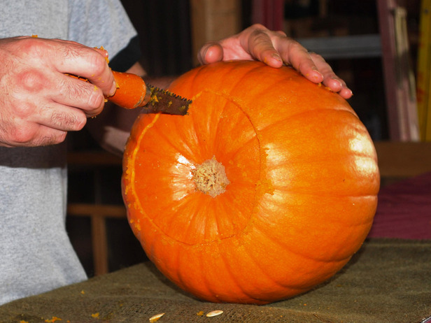 Carving your Halloween Pumpkin