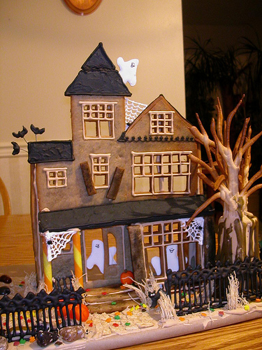 Halloween Gingerbread House Facade