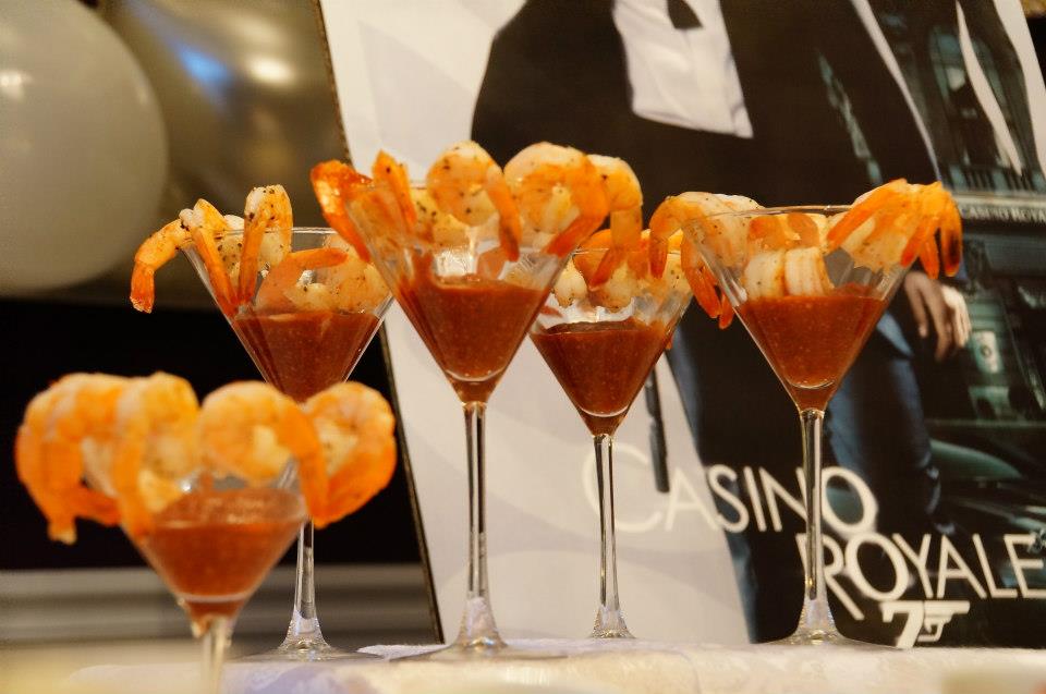 Shrimp Cocktail in a martini glass
