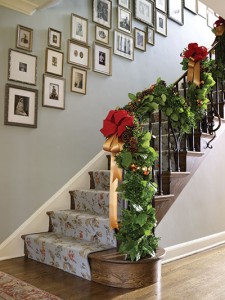 Traditional Holiday Staircase decor