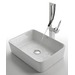 Ceramic rectangular vessel sink