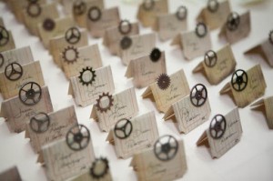 Steampunk place cards