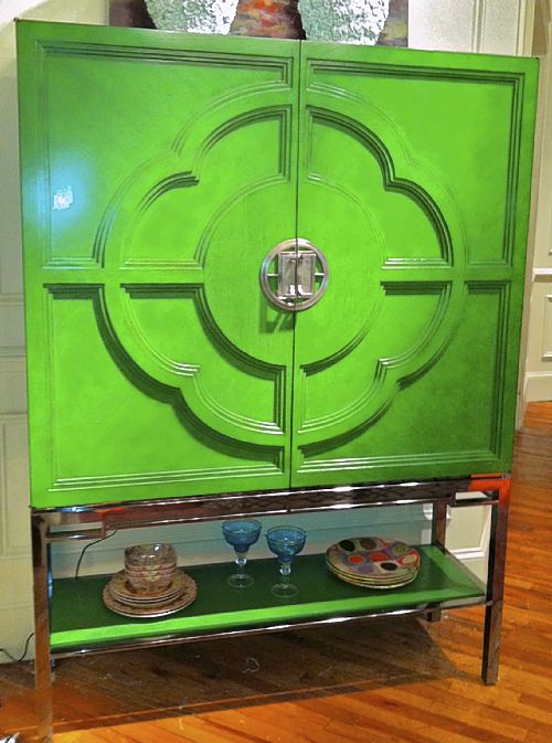 Green Lacquer Cabinet