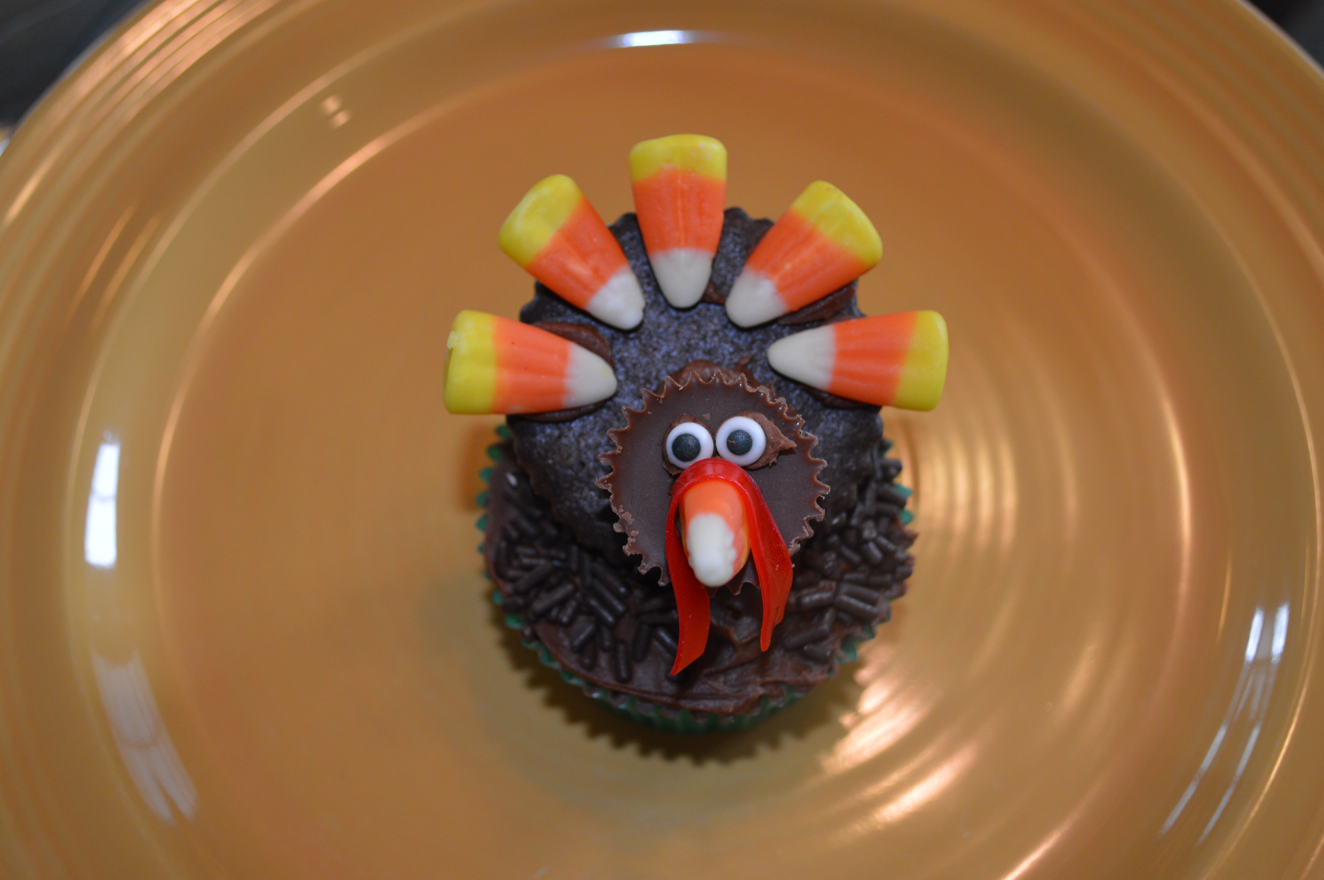 Thanksgiving Turkey Cupcake