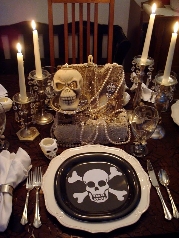 A Pirate Party tablescape