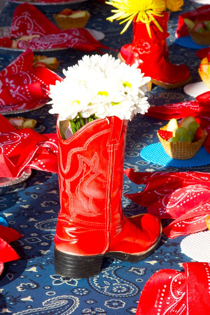 Cowgirl Party Centerpiece