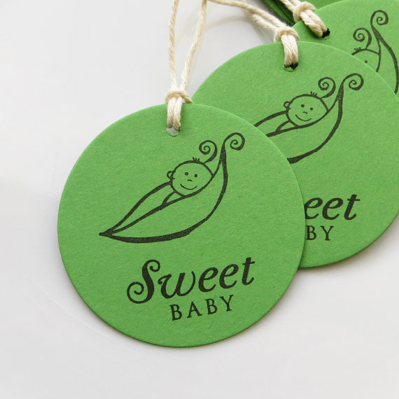 Pea Pod Baby Shower tags