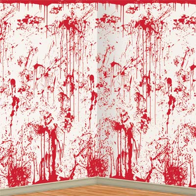 Bloody Wall Halloween Party Backdrop ~ Celebrate and Decorate