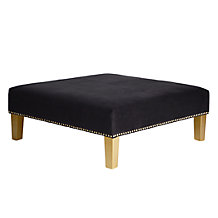 Black and Gold Ottoman