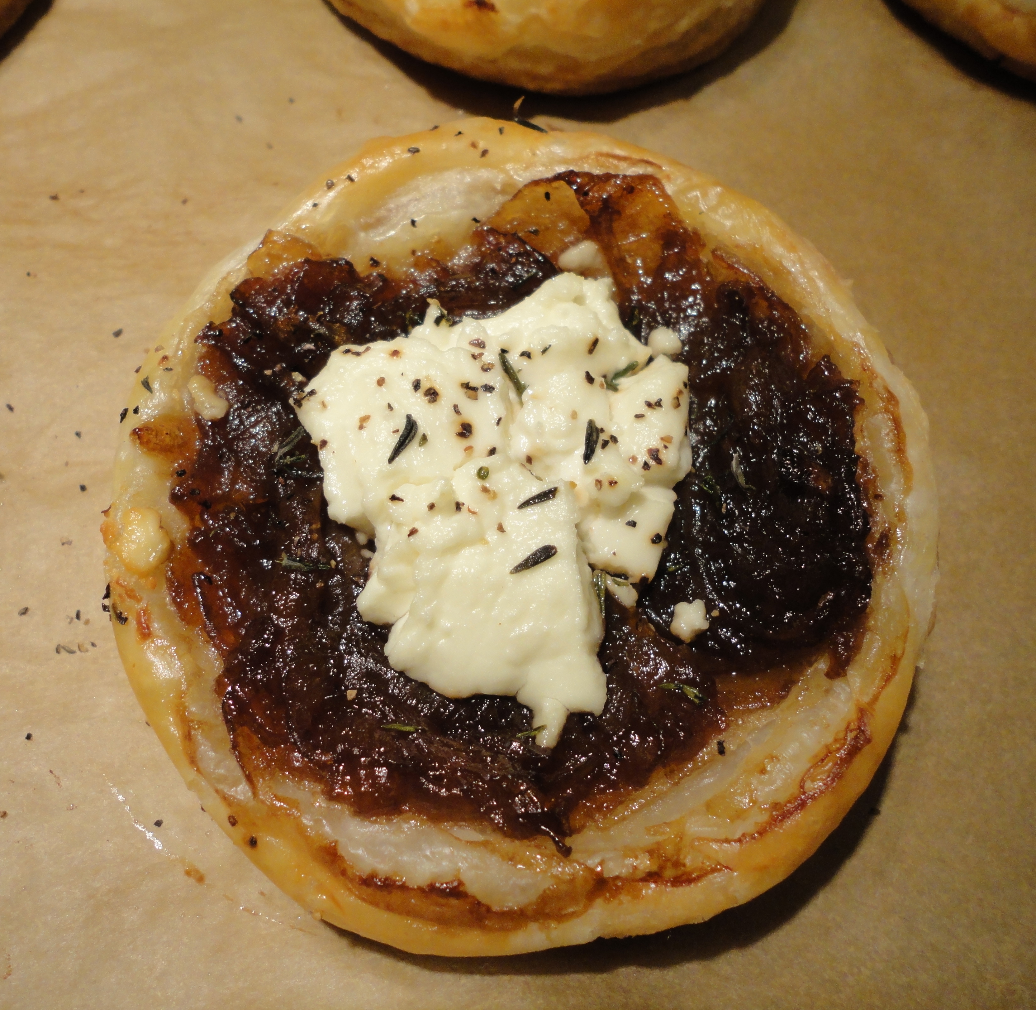 Onion and Goat Cheese Tarts