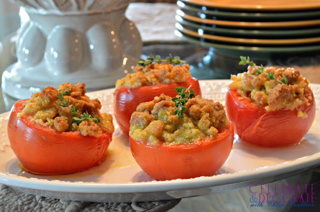Easy Stuffed Baked Tomato Side Dish