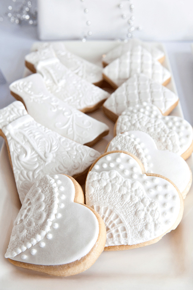 Lace Bridal Shower Cookies