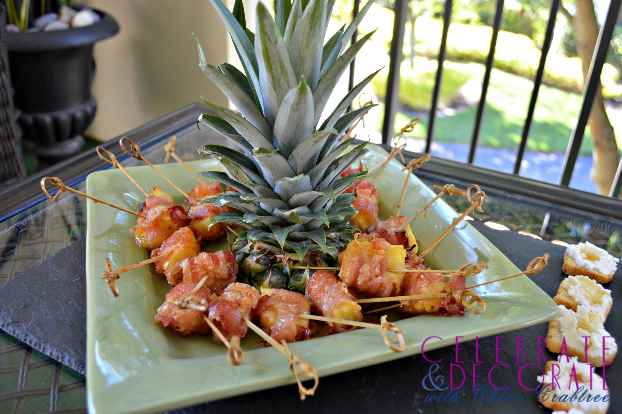 Easy Bacon Wrapped Pineapple Appetizers