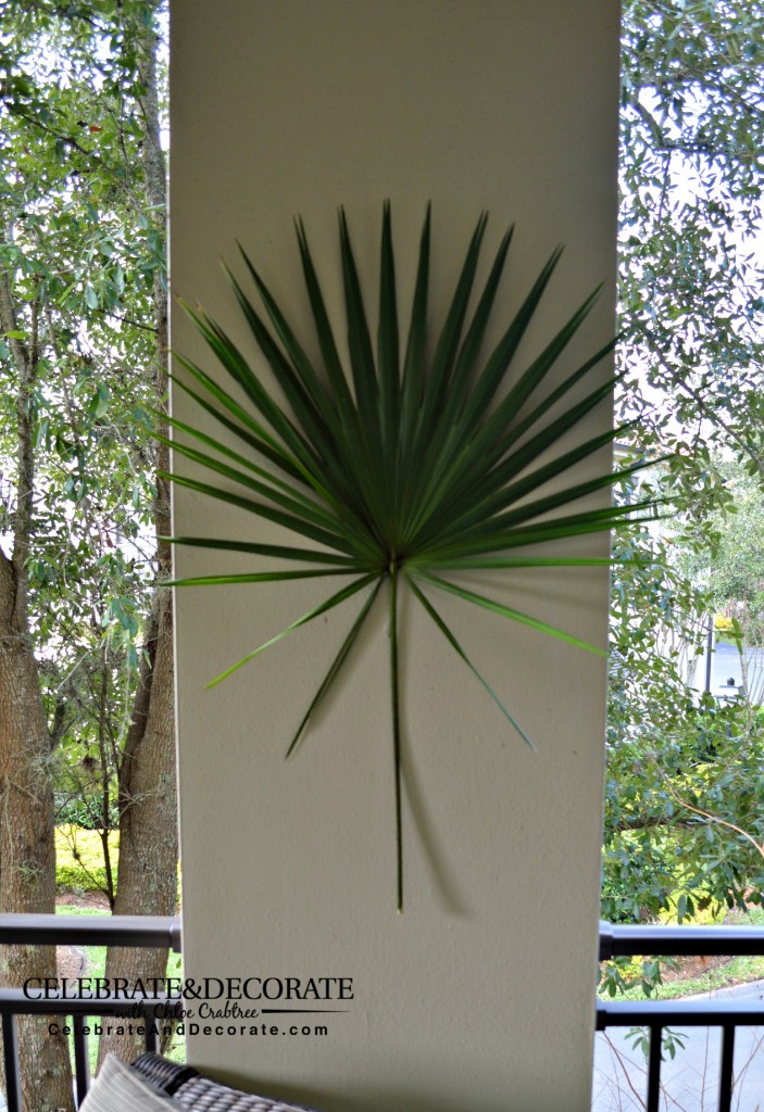 Palmetto on Wall decoration for a Night Safari Party