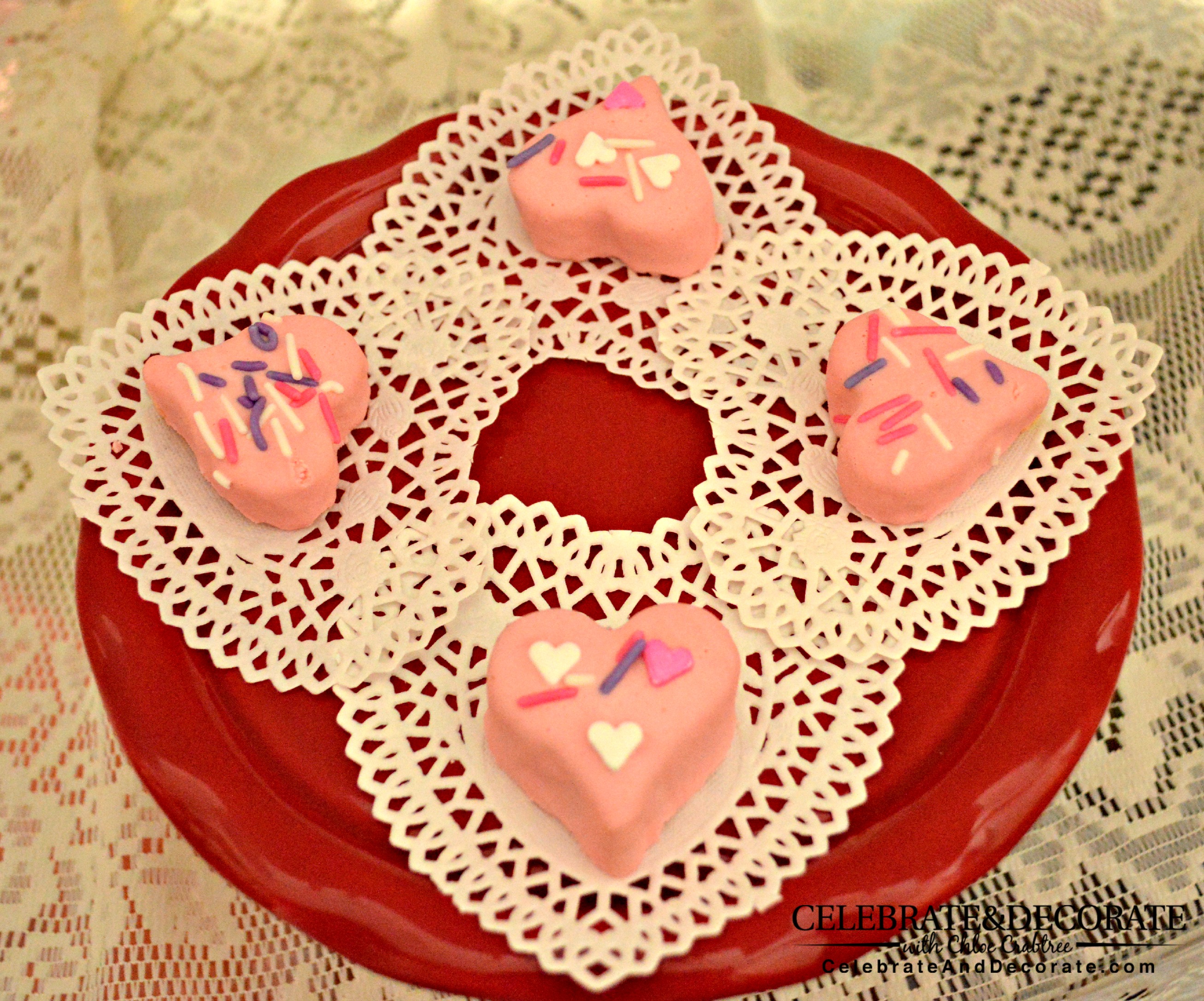 Easy to Make Valentine Petit Fours