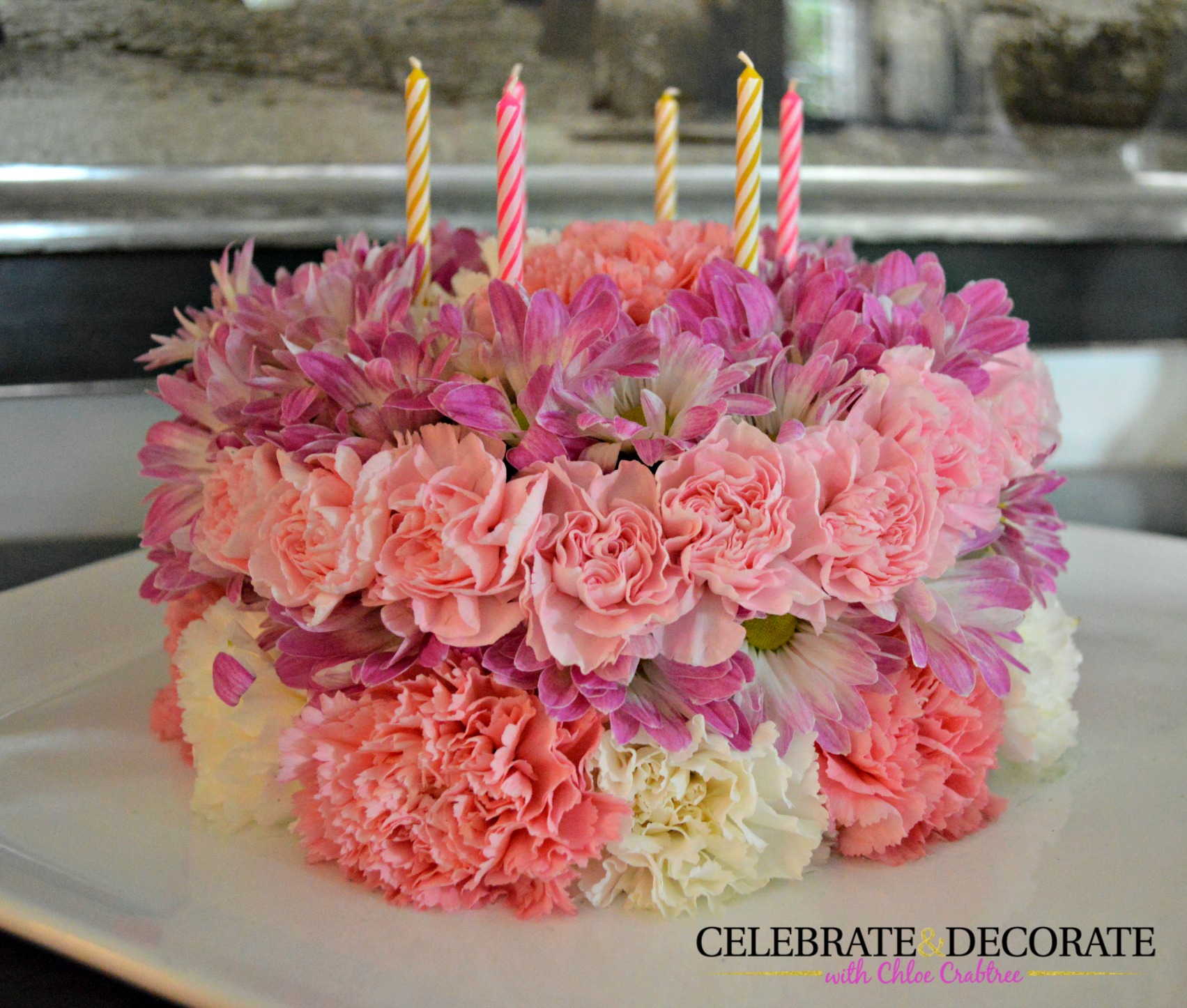 How to Make a Floral Birthday Cake