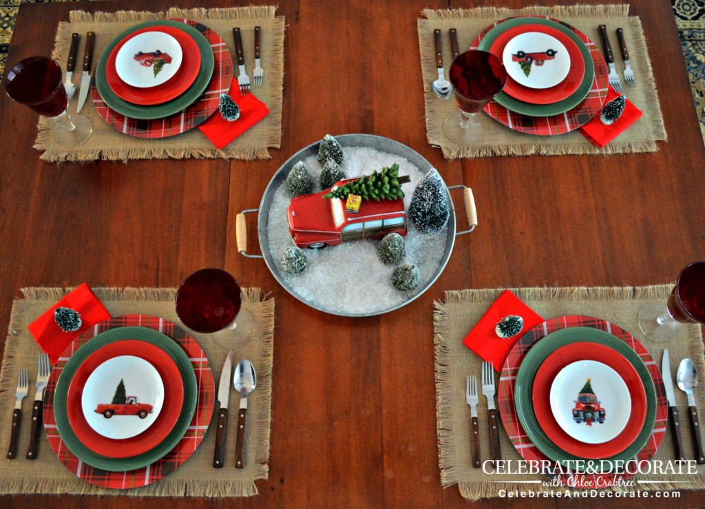 A Rustic Christmas Tablescape