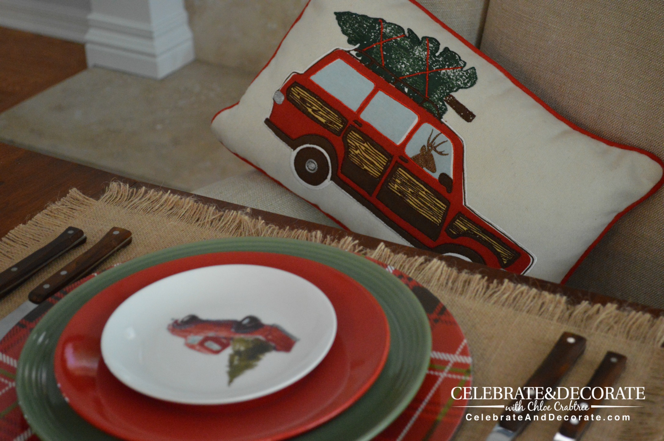 A Rustic Christmas Tablescape