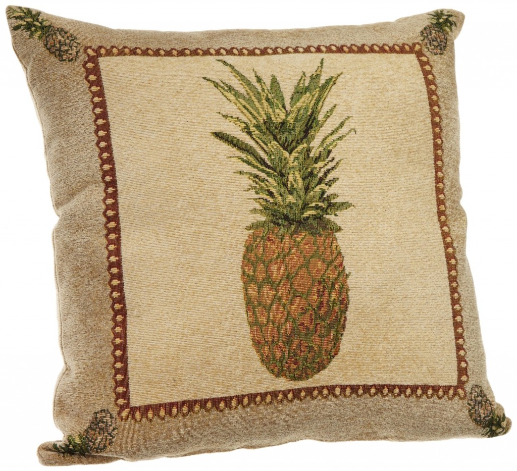 Pineapple Decorative Square Throw Pillow