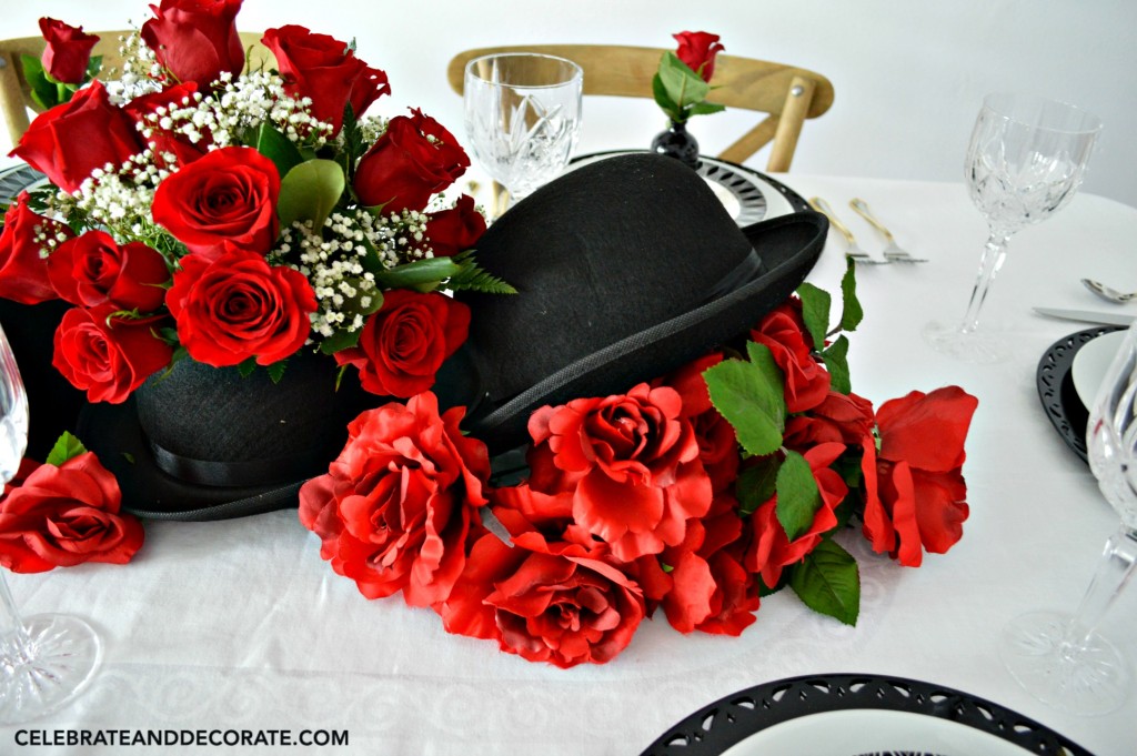 Hats off To You Tablescape Centerpiece