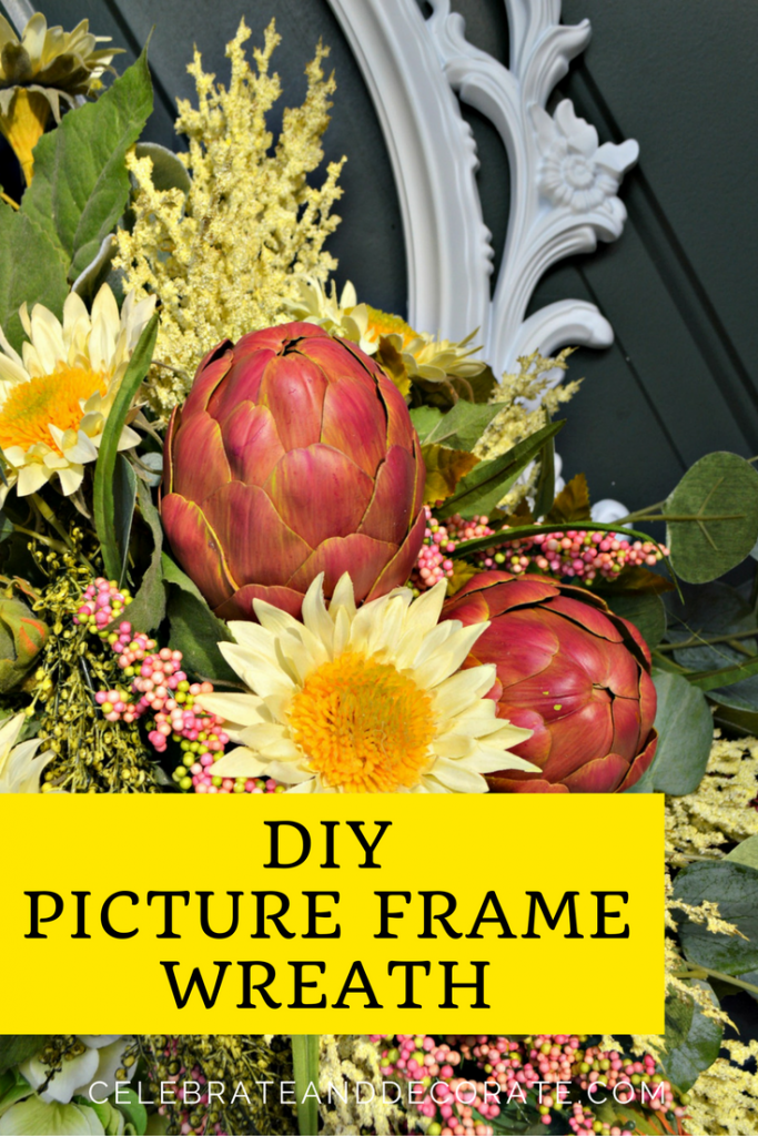 DIY Picture Frame Wreath 