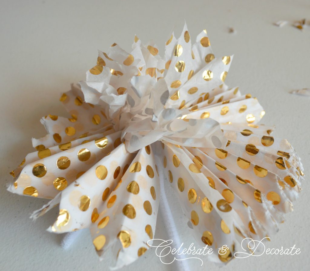 DIY Tissue paper party pom poms