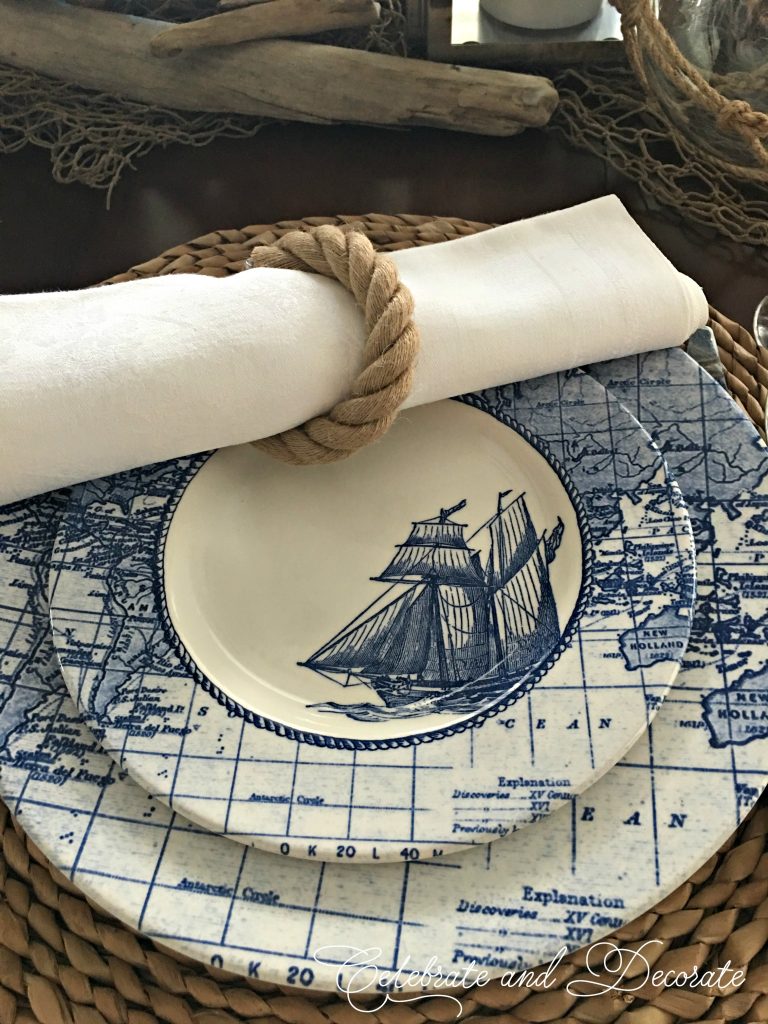 Old World Nautical Tablescape