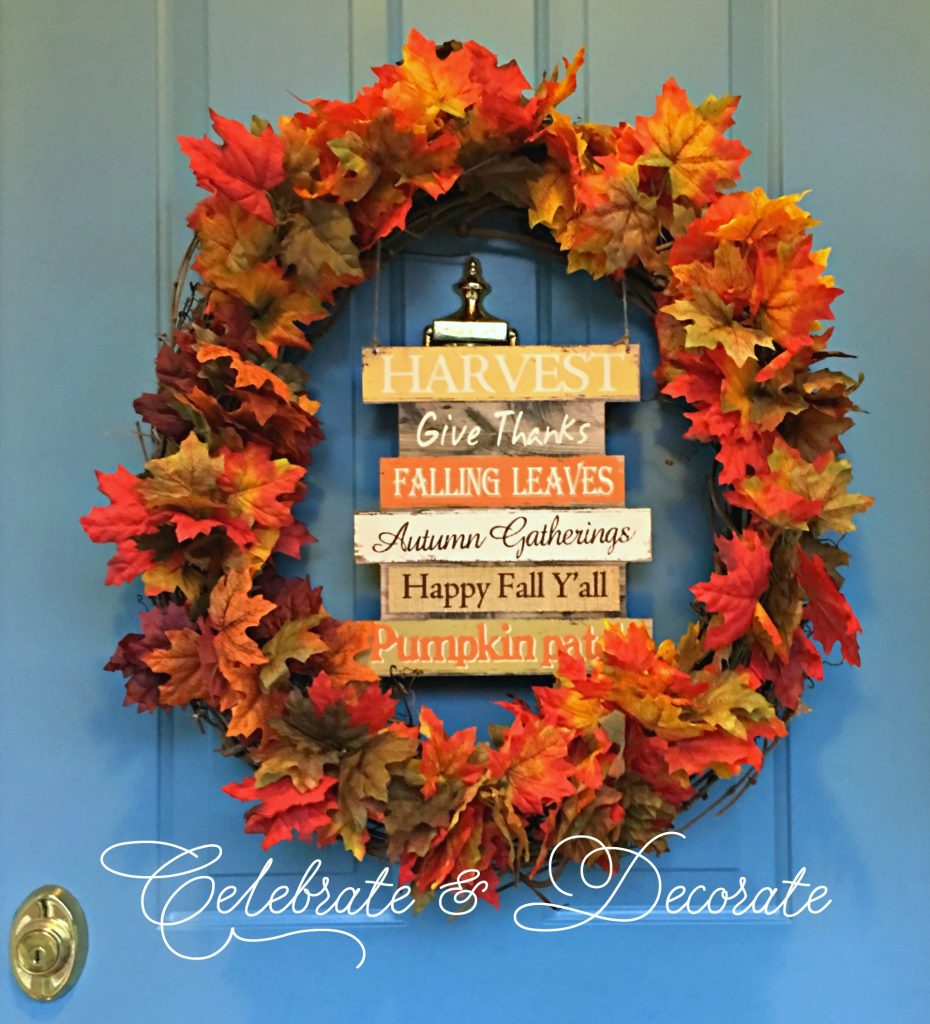 Fall DIY Dollar Store Wreath