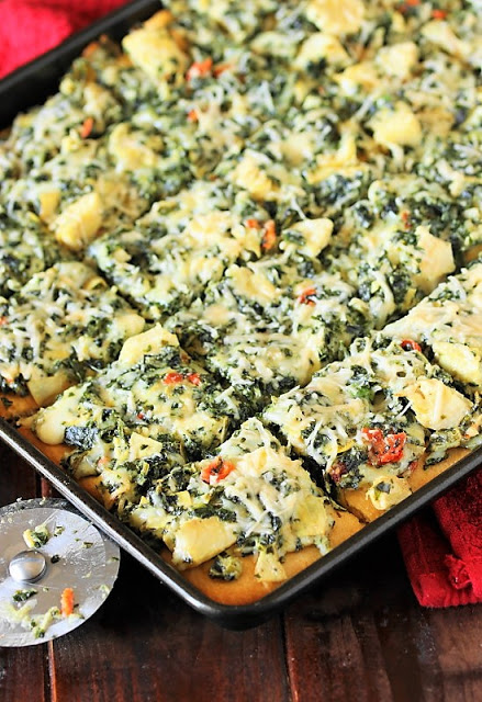 Spinach and Artichoke Dip Party Squares