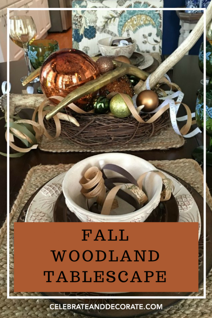 Fall Woodland Tablescape