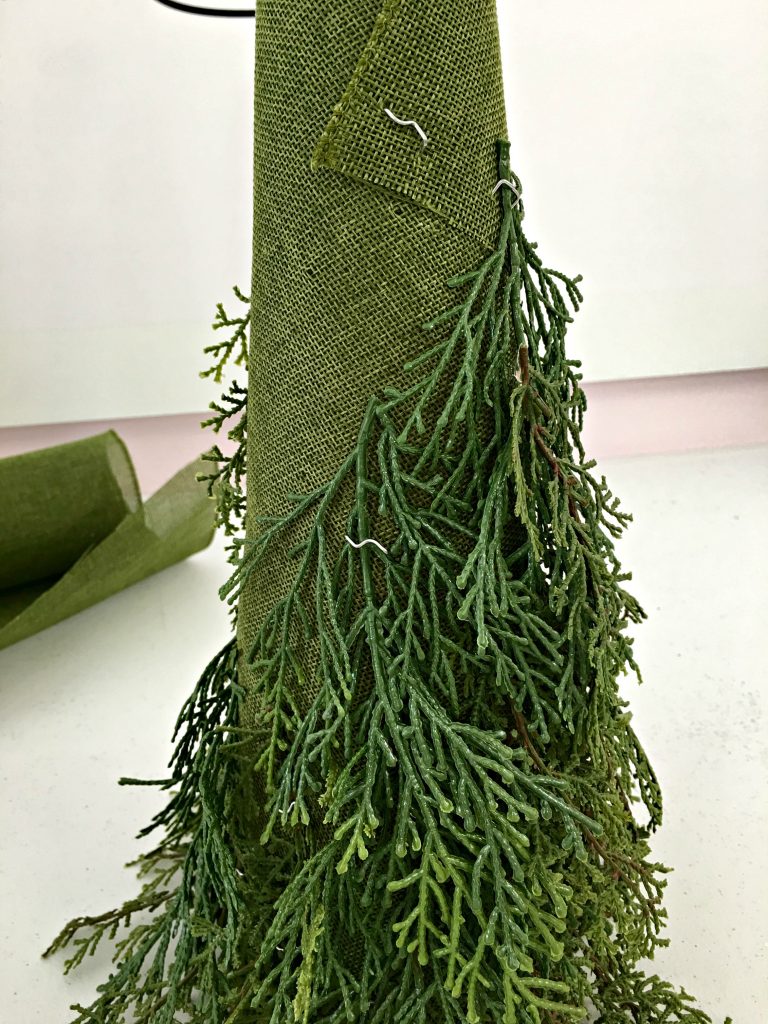 Make your own Christmas tree topiary
